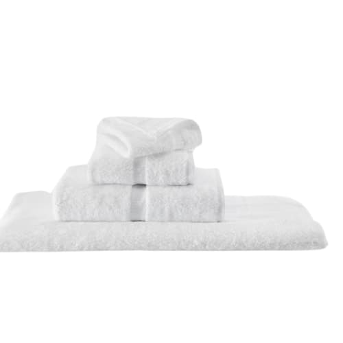 Alfombra de Baño Rapture, Borde de Tejido Dobby, 100 % Algodón, 11x36, 11.2 lb, Blanco